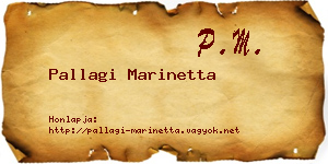 Pallagi Marinetta névjegykártya